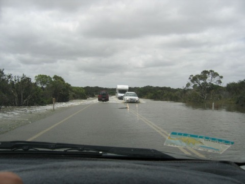 Water on the roads